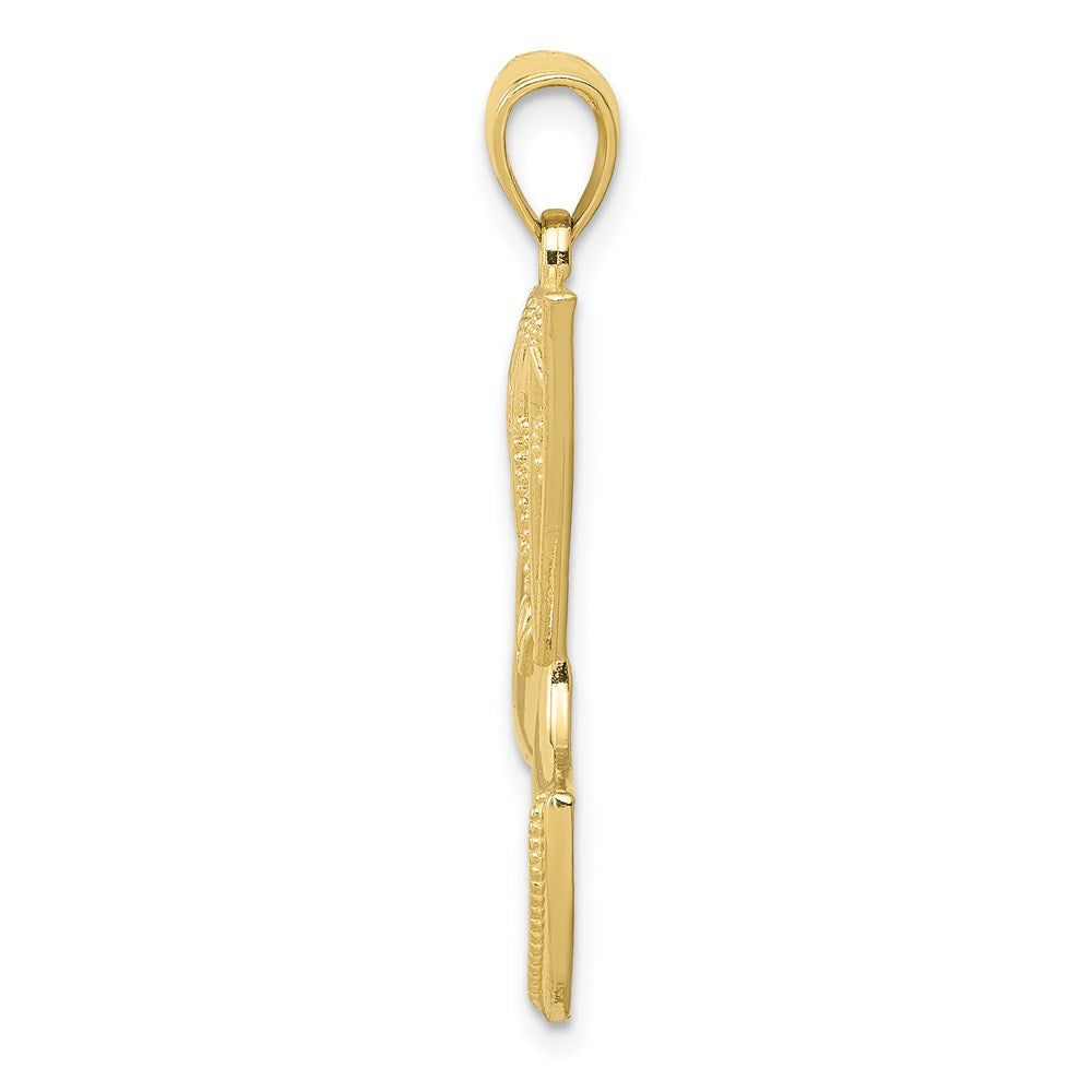 Million Charms 10K Yellow Gold Themed Nefertiti Pendant