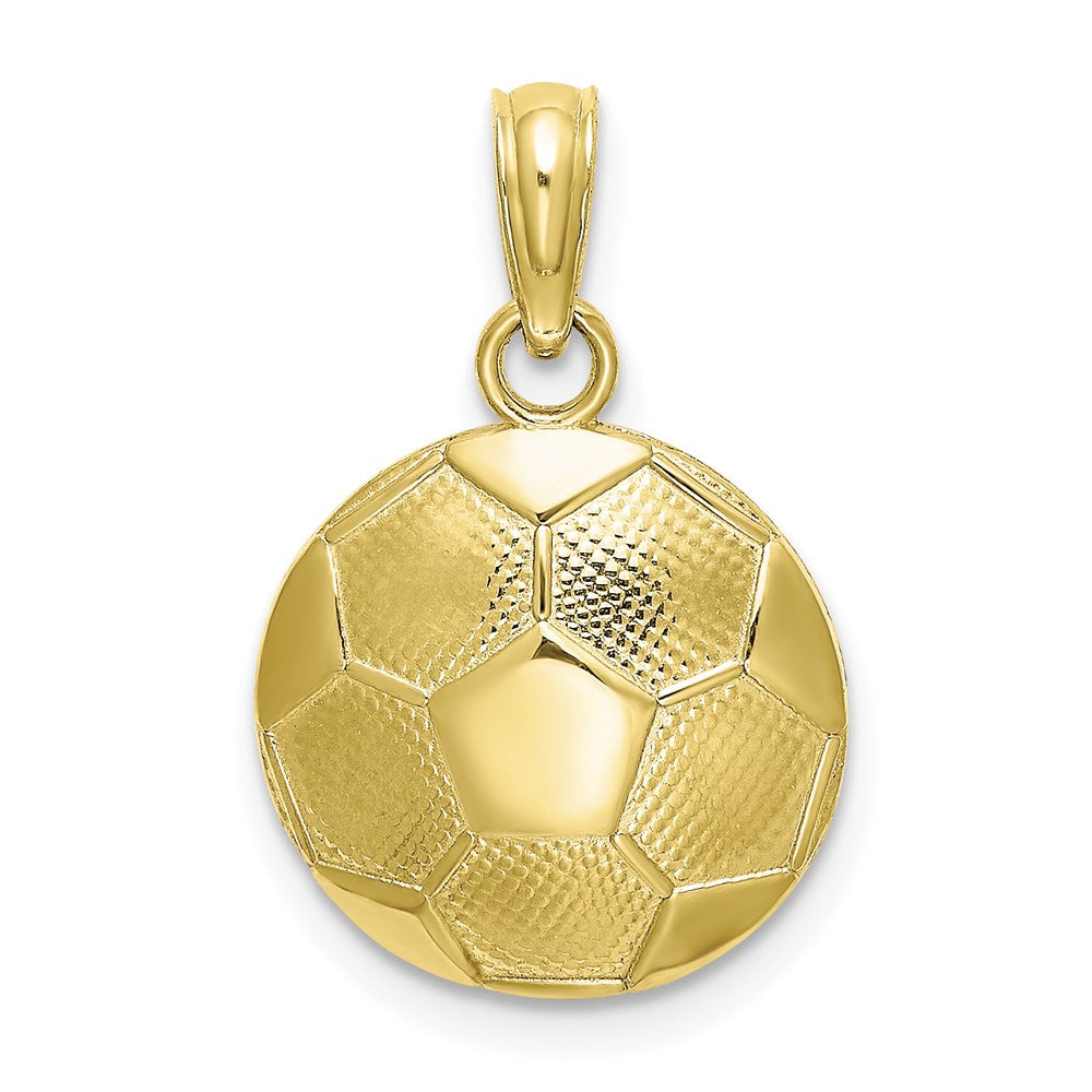 Million Charms 10K Yellow Gold Themed Sports Soccer Ball Charm