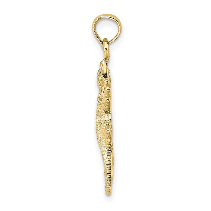 Million Charms 10K Yellow Gold Themed Lizard Charm