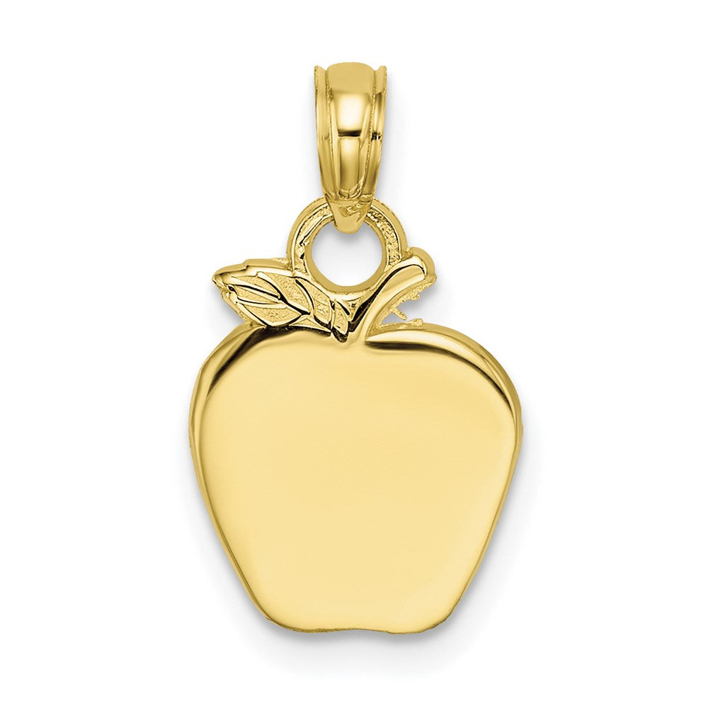 Million Charms 10K Yellow Gold Themed Polished Apple Charm