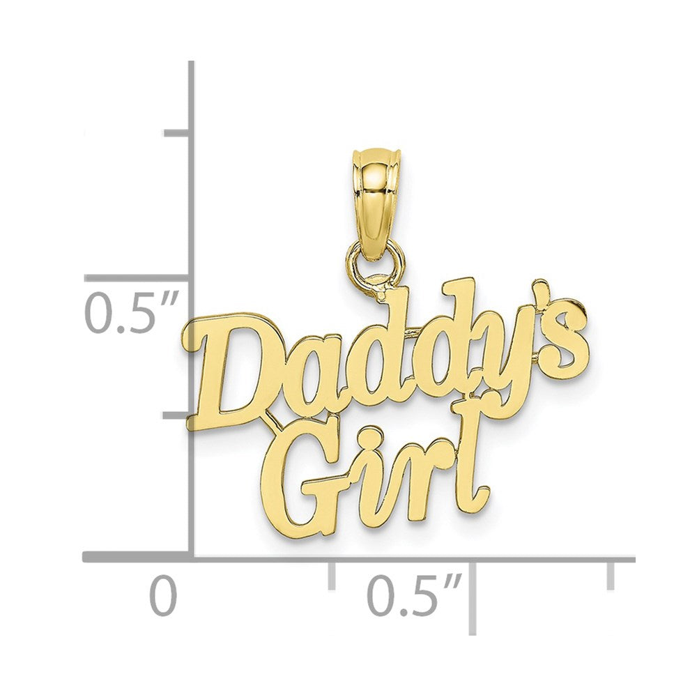 Million Charms 10K Yellow Gold Themed Daddy'S Girl Charm