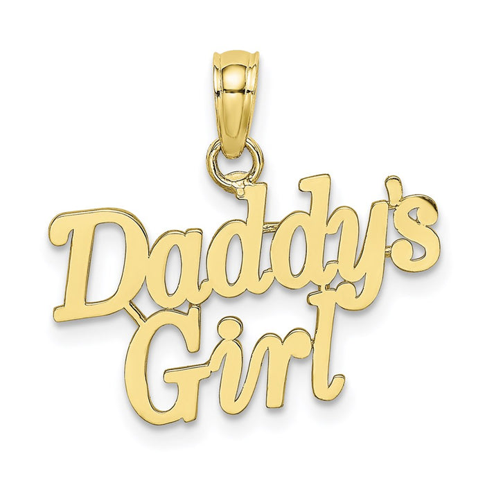 Million Charms 10K Yellow Gold Themed Daddy'S Girl Charm