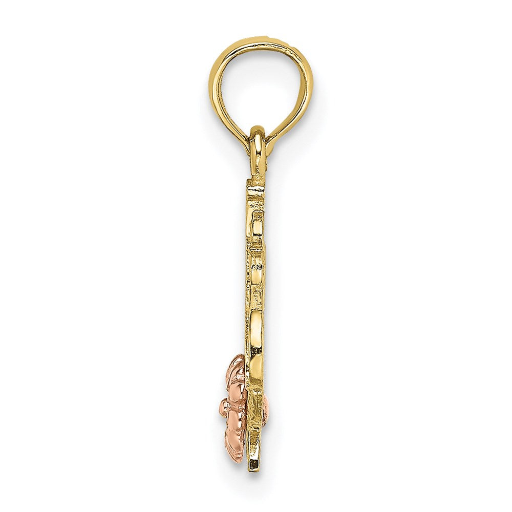 Million Charms 10K Two-Tone #1 Grandma With Flower Charm