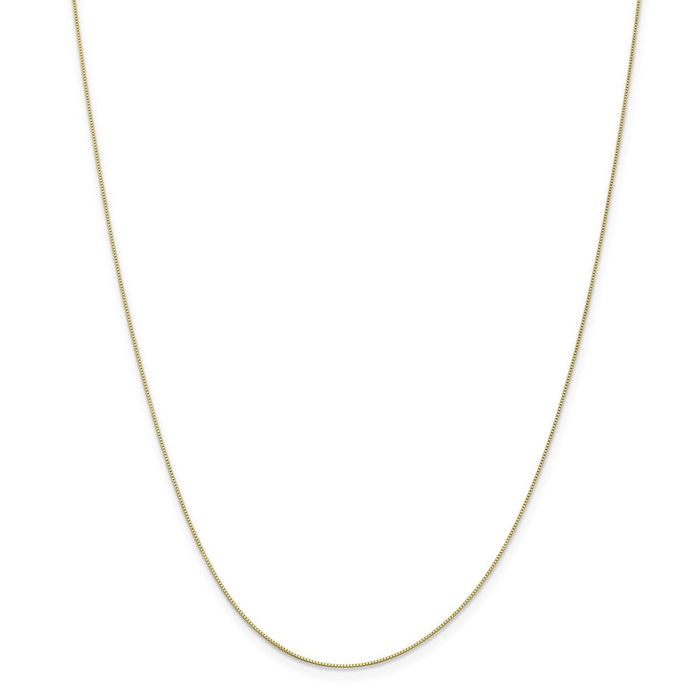 Million Charms 10k Yellow Gold, Necklace Chain, .5mm Box Chain, Chain Length: 14 inches