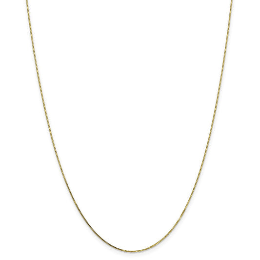 Million Charms 10k Yellow Gold, Necklace Chain, .7mm Box Chain, Chain Length: 16 inches
