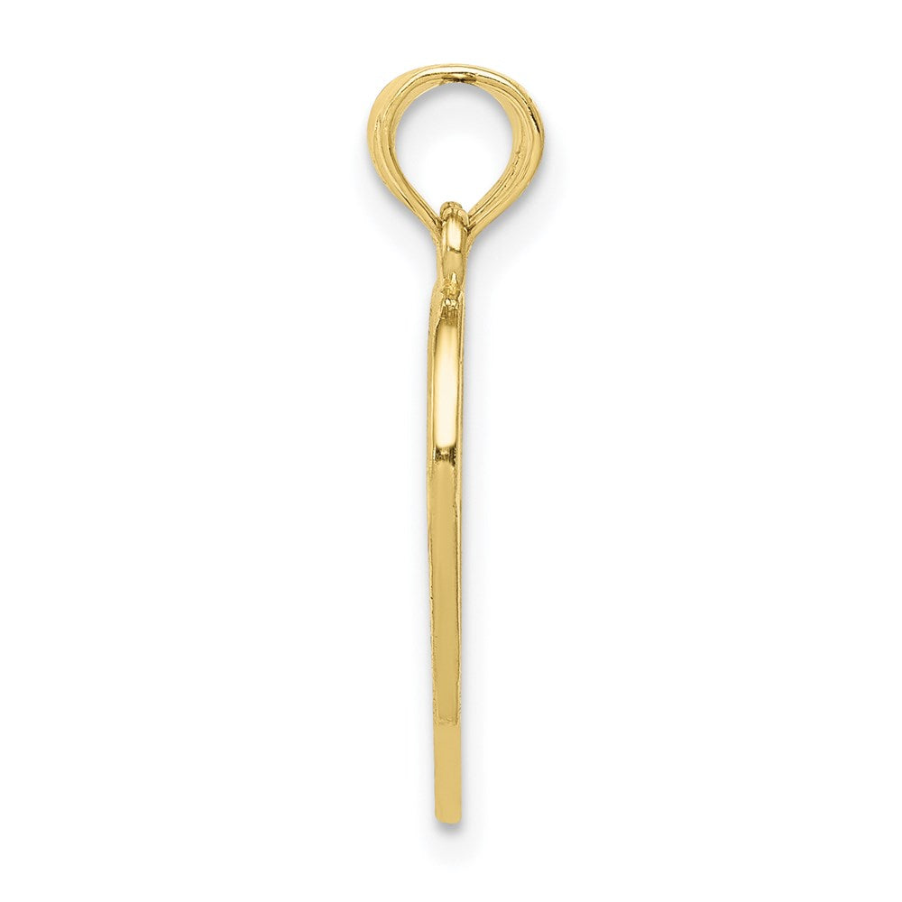 Million Charms 10K Yellow Gold Themed Enameled Mother - Daughter Pendant