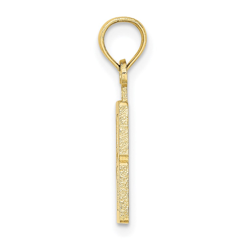 Million Charms 10K Yellow Gold Themed Number 8 Block Charm