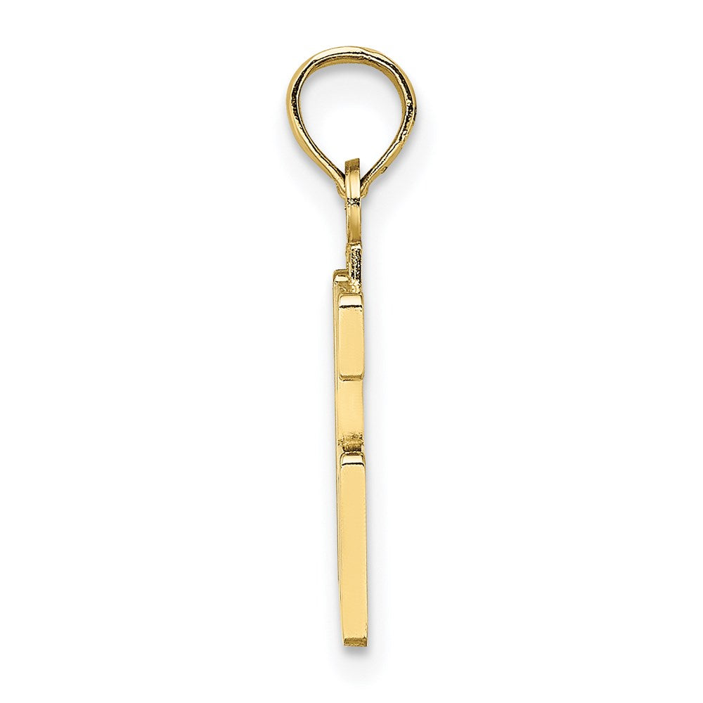 Million Charms 10K Yellow Gold Themed Number 16 Pendant