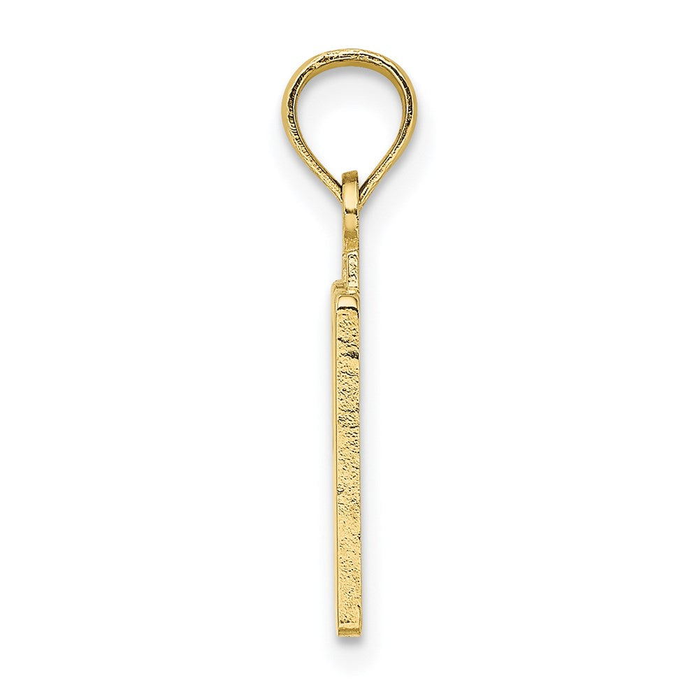 Million Charms 10K Yellow Gold Themed Number 50 Pendant