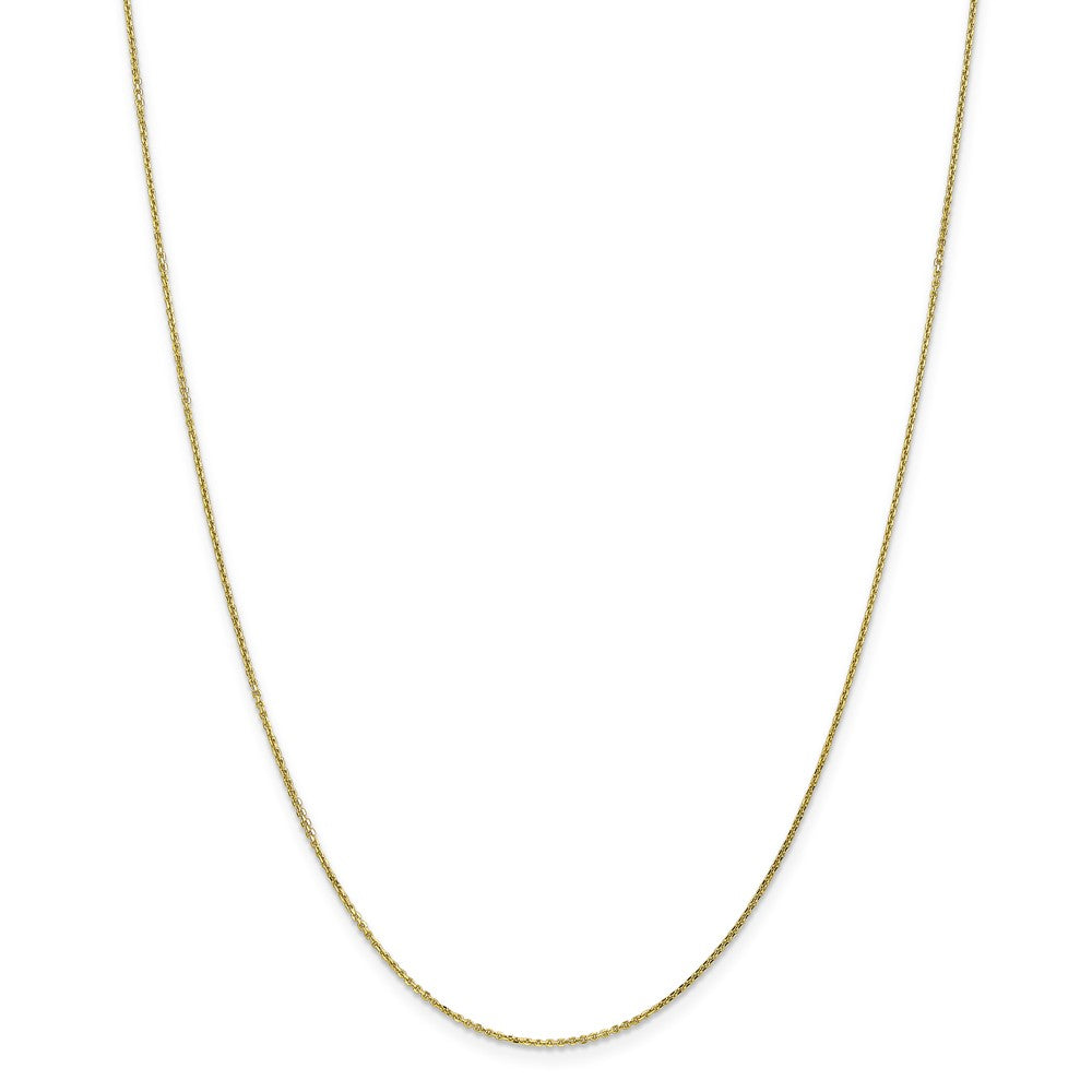 Million Charms 10k Yellow Gold, Necklace Chain, .95mm Diamond-Cut Cable Chain, Chain Length: 16 inches