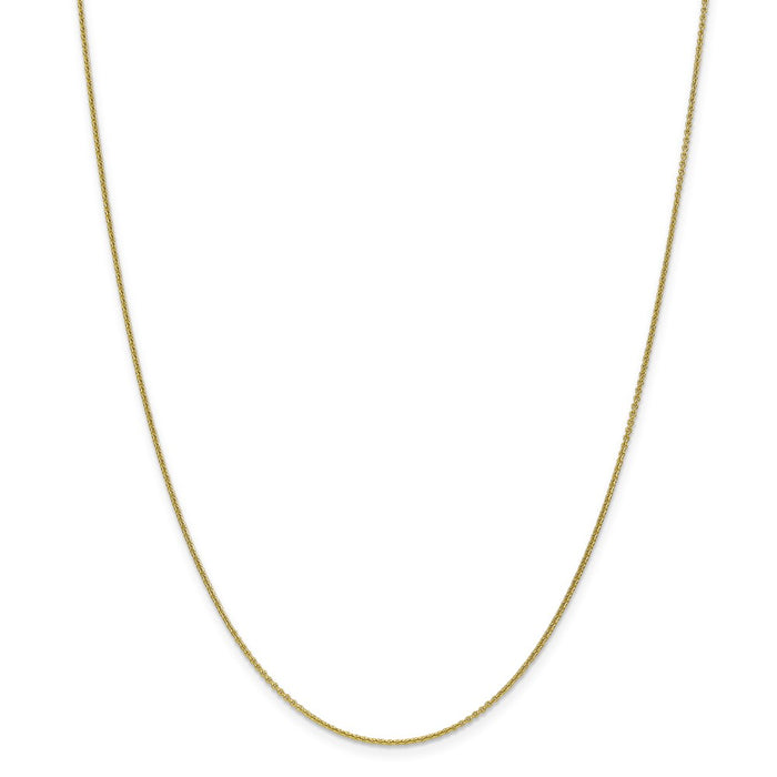 Million Charms 10k Yellow Gold, Necklace Chain, 1mm Cable Chain, Chain Length: 16 inches