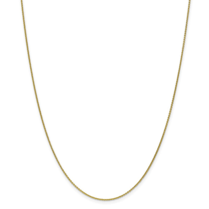 Million Charms 10k Yellow Gold, Necklace Chain, 1mm Cable Chain, Chain Length: 20 inches