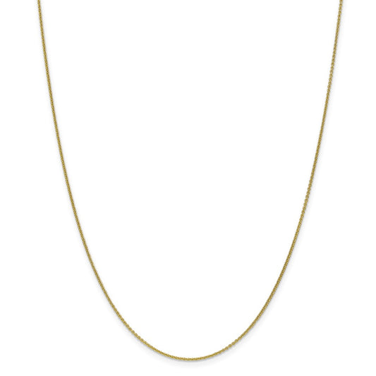 Million Charms 10k Yellow Gold, Necklace Chain, 1mm Cable Chain, Chain Length: 30 inches