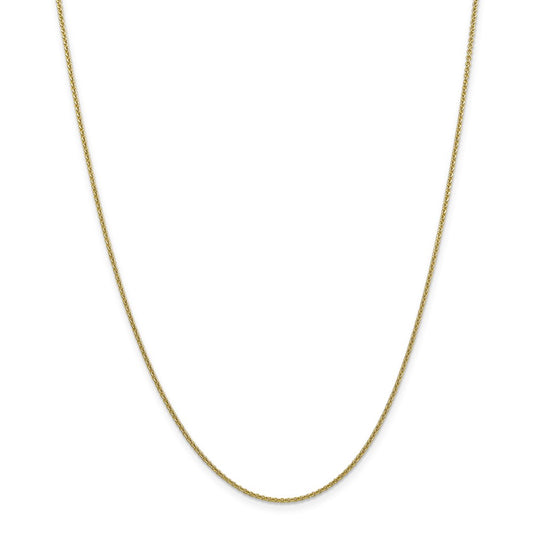 Million Charms 10k Yellow Gold, Necklace Chain, 1.5mm Cable Chain, Chain Length: 24 inches