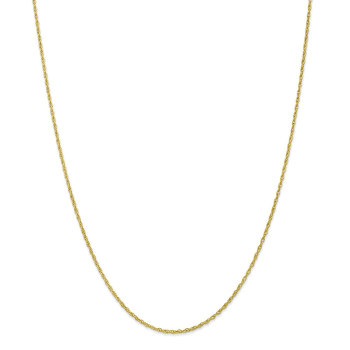 Million Charms 10k Yellow Gold, Necklace Chain, 1.3mm Heavy-Baby Rope Chain, Chain Length: 18 inches