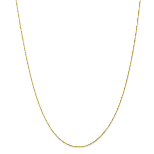 Million Charms 10k Yellow Gold, Necklace Chain, .95mm Parisian Wheat Chain, Chain Length: 24 inches