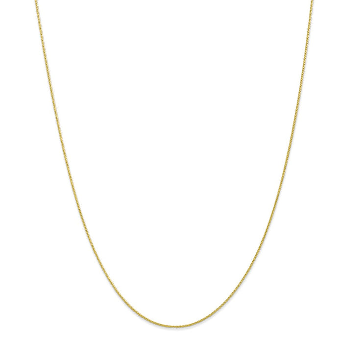 Million Charms 10k Yellow Gold, Necklace Chain, .95mm Parisian Wheat Chain, Chain Length: 24 inches