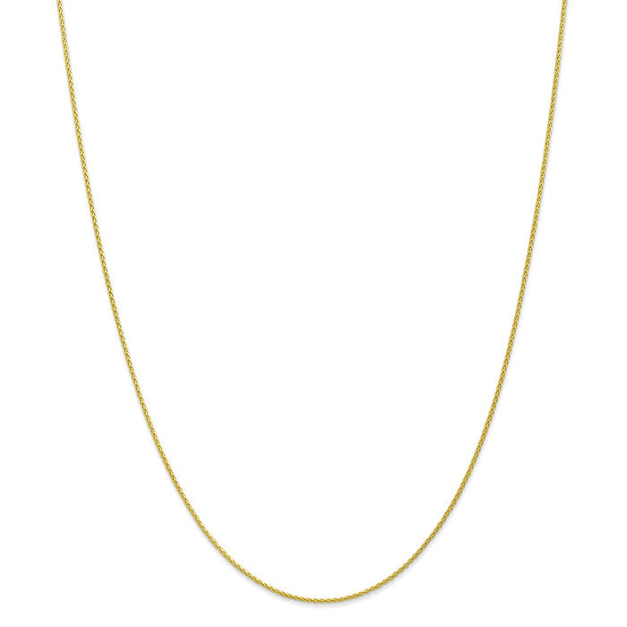 Million Charms 10k Yellow Gold, Necklace Chain, 1.2mm Parisian Wheat Chain, Chain Length: 20 inches