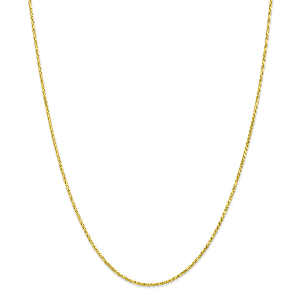 Million Charms 10k Yellow Gold, Necklace Chain, 1.5mm Parisian Wheat Chain, Chain Length: 18 inches