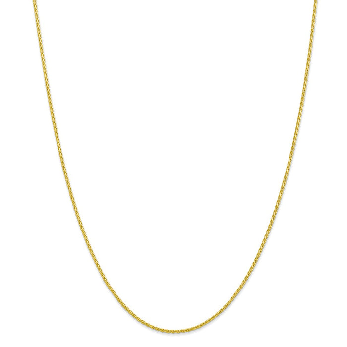 Million Charms 10k Yellow Gold, Necklace Chain, 1.5mm Parisian Wheat Chain, Chain Length: 18 inches