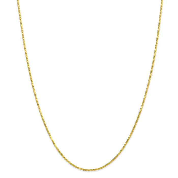 Million Charms 10k Yellow Gold, Necklace Chain, 1.5mm Parisian Wheat Chain, Chain Length: 20 inches