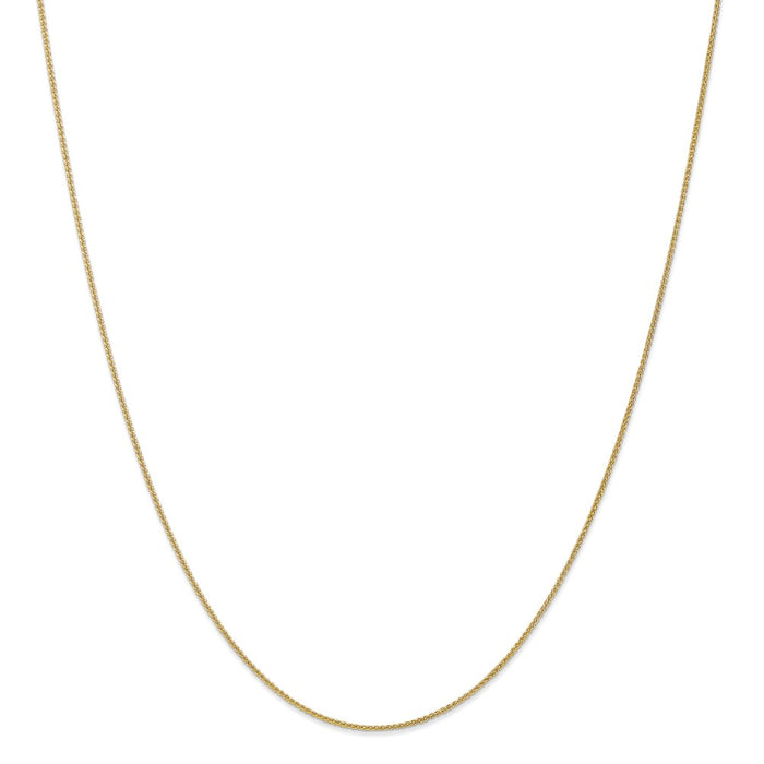 Million Charms 10k Yellow Gold, Necklace Chain, YG 1mm Spiga Chain, Chain Length: 30 inches