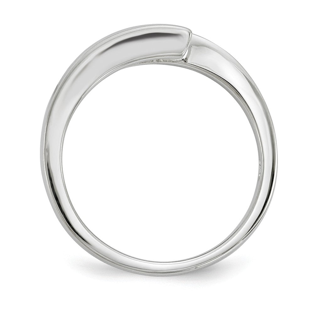 10k White Gold Survivor Clear & Pink Swarovski Topaz Circle of Strength Ring, Size: 7