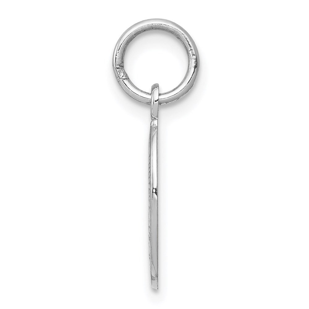 Million Charms 10K White Gold Themed Religious Saint Christopher Medal