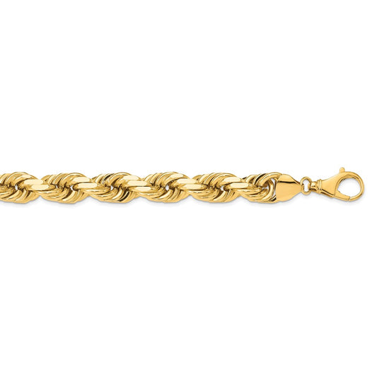 Million Charms 14k Yellow Gold, Necklace Chain, 16mm Diamond-Cut Rope, Chain Length: 28 inches