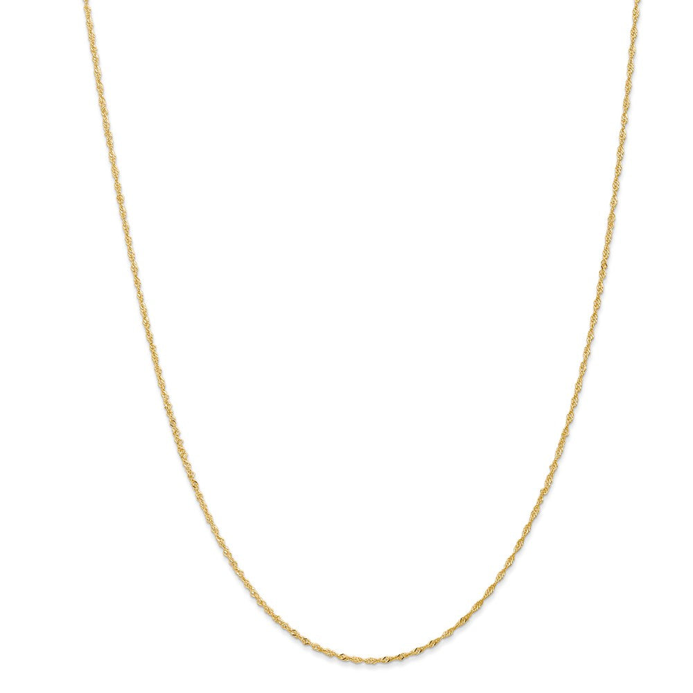 Million Charms 18K Leslie's 1.10mm Singapore Chain, Chain Length: 16 inches