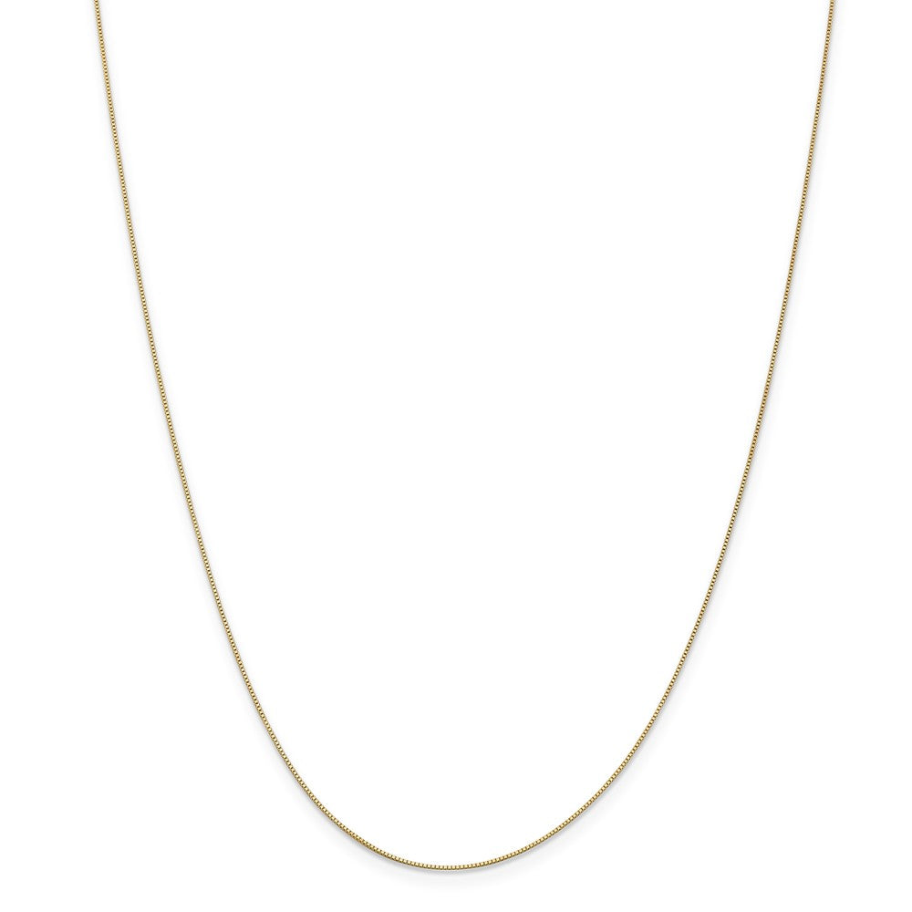 Million Charms 18K Leslie's .5mm Box Chain, Chain Length: 18 inches