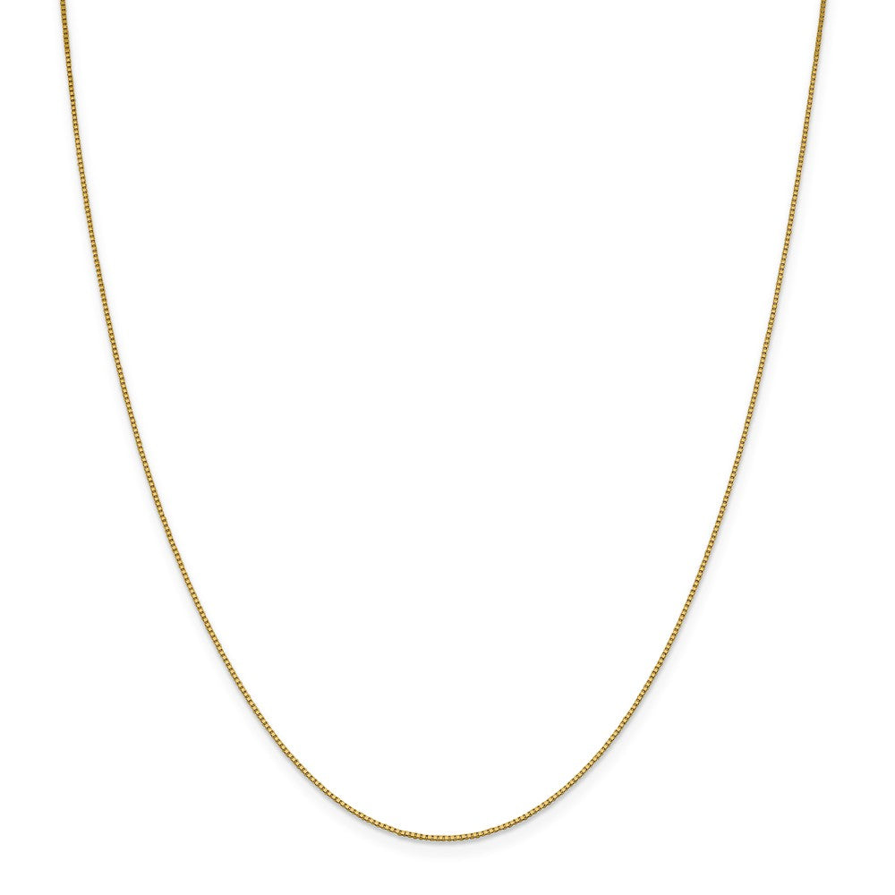 Million Charms 18K Leslie's .7mm Box Chain, Chain Length: 16 inches