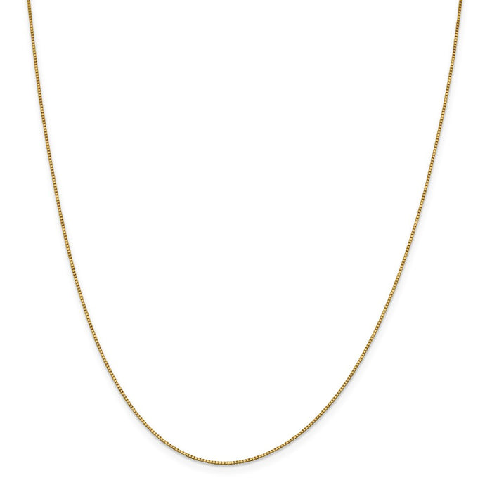 Million Charms 18K Leslie's .90mm Box Chain, Chain Length: 16 inches
