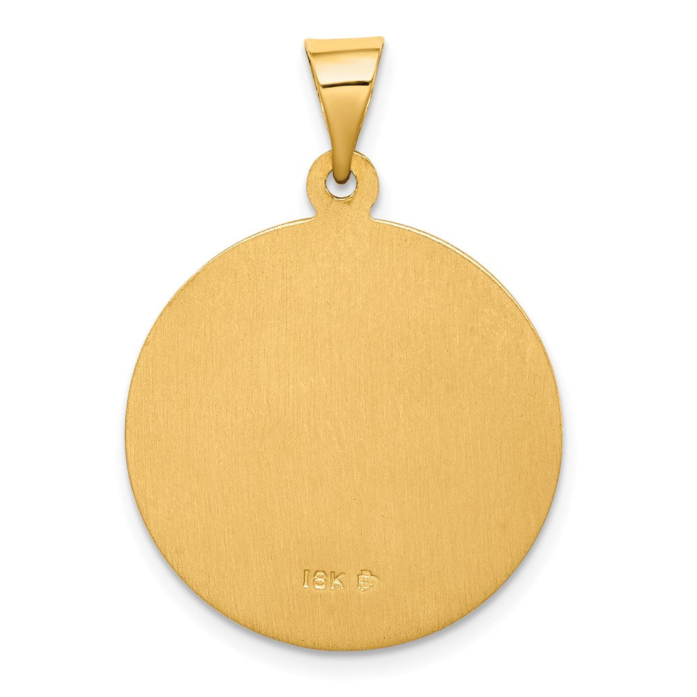 Million Charms 18K Yellow Gold Themed Religious Saint Christopher Medal Pendant