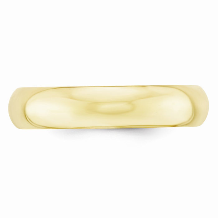 10k Yellow Gold 5mm Standard Comfort Fit Wedding Band Size 11