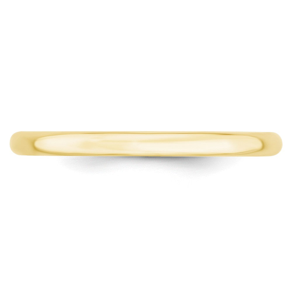 10k Yellow Gold 2mm LTW Comfort Fit Wedding Band Size 6