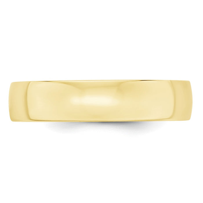 10k Yellow Gold 5mm LTW Comfort Fit Wedding Band Size 4.5