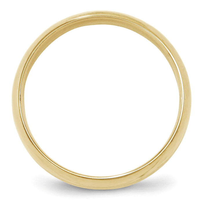 10k Yellow Gold 6mm LTW Comfort Fit Wedding Band Size 6.5