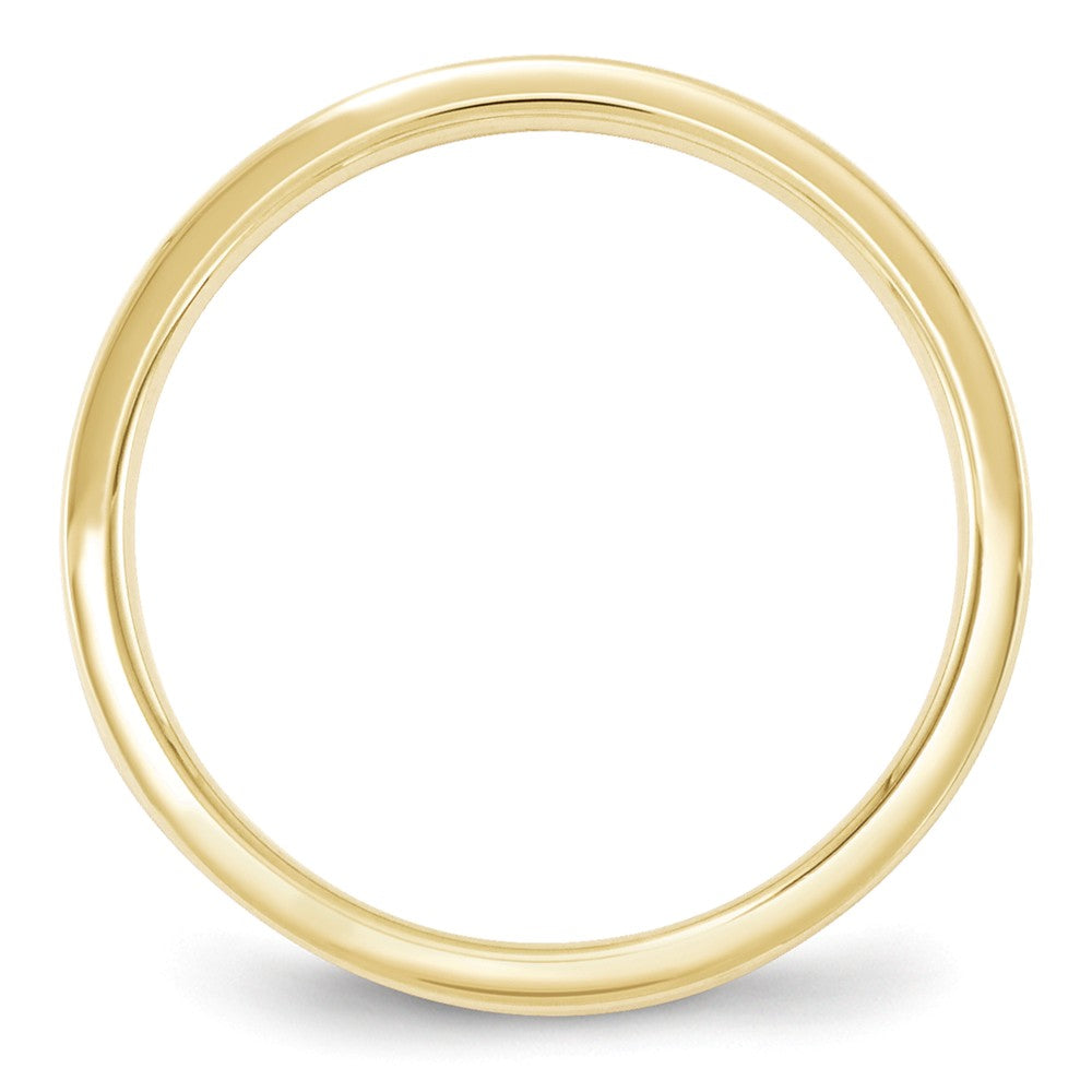 10k Yellow Gold 2.5mm Standard Flat Comfort Fit Wedding Band Size 8.5