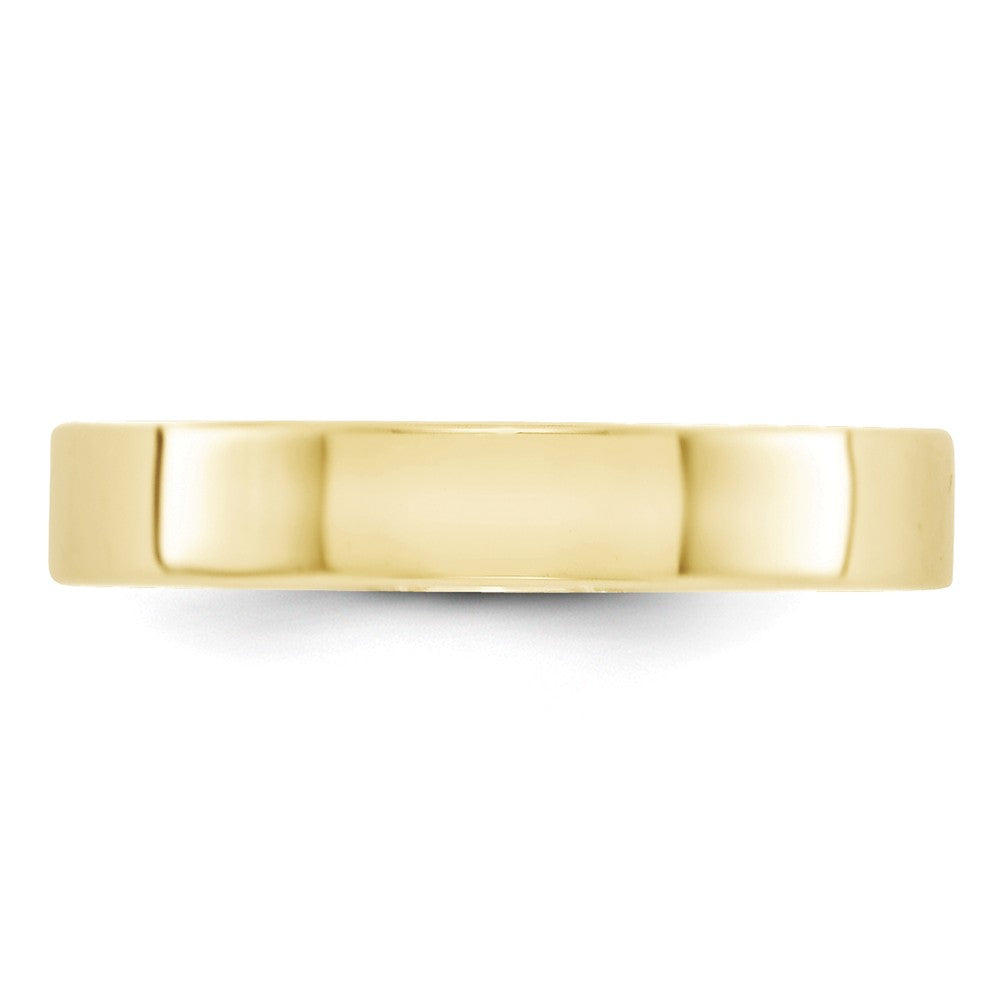 10k Yellow Gold 4mm LTW Flat Wedding Band Size 10.5