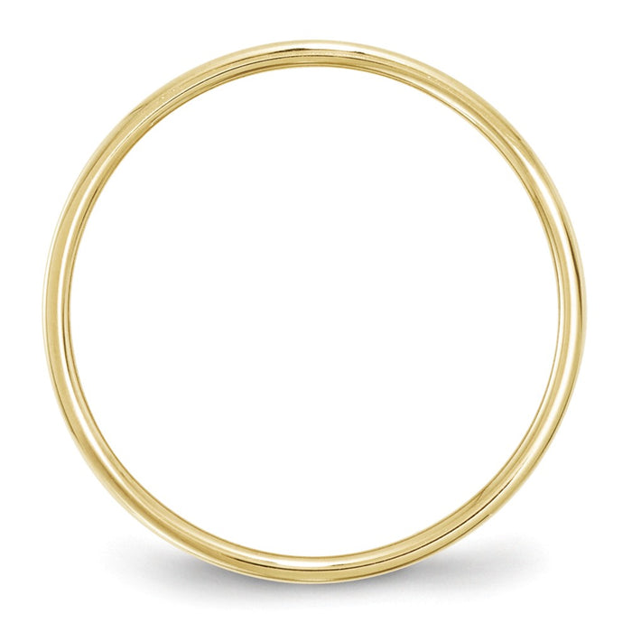 10k Yellow Gold 5mm LTW Flat Wedding Band Size 10.5