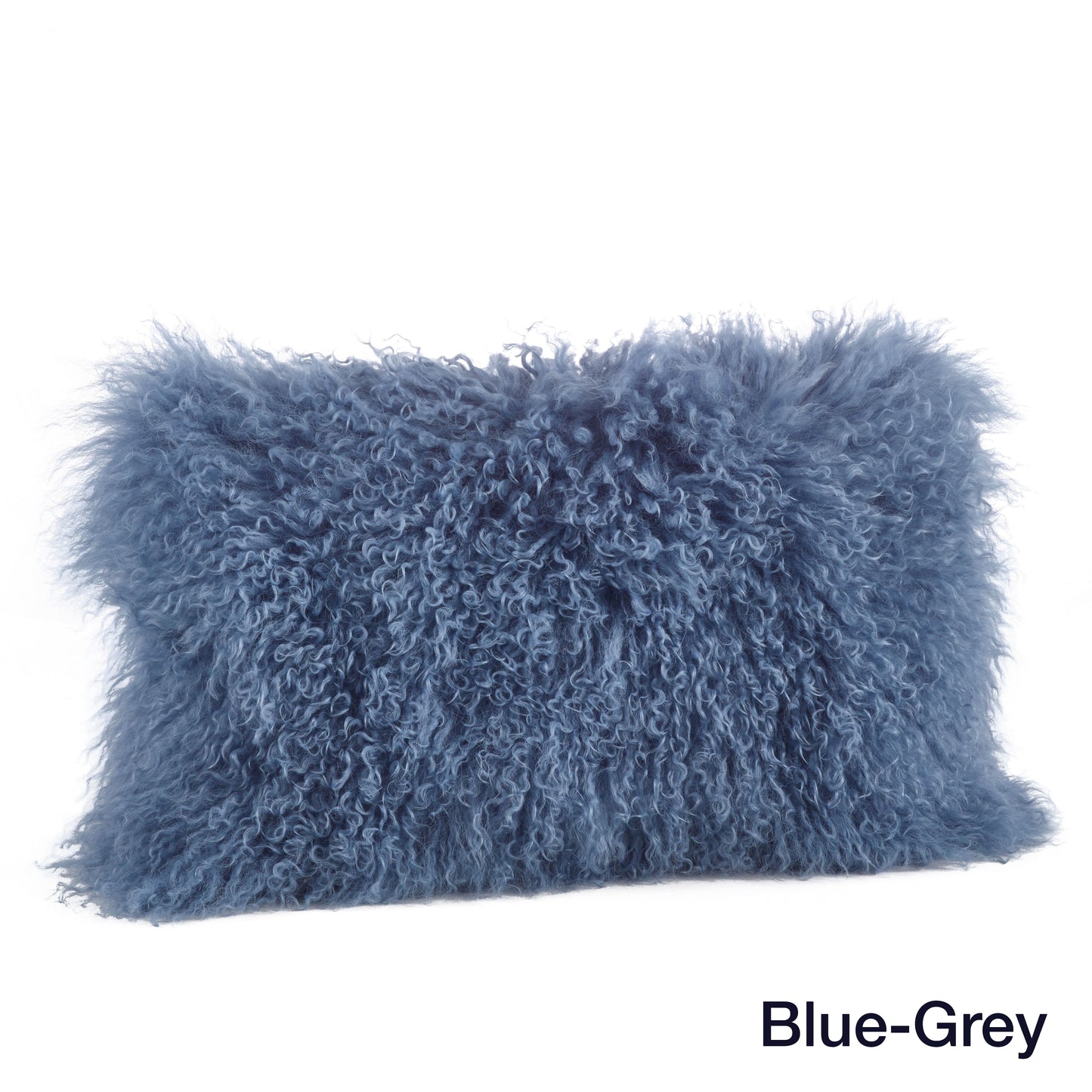 Genuine Mongolian Fur Pillows, Poly Filled, 12x20 inches