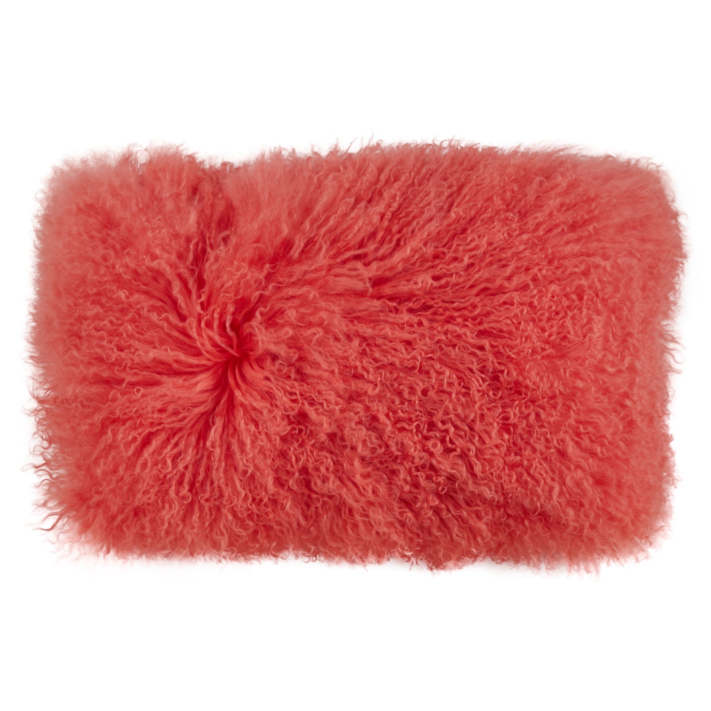 Genuine Mongolian Fur Pillows, Poly Filled, 12x20 inches
