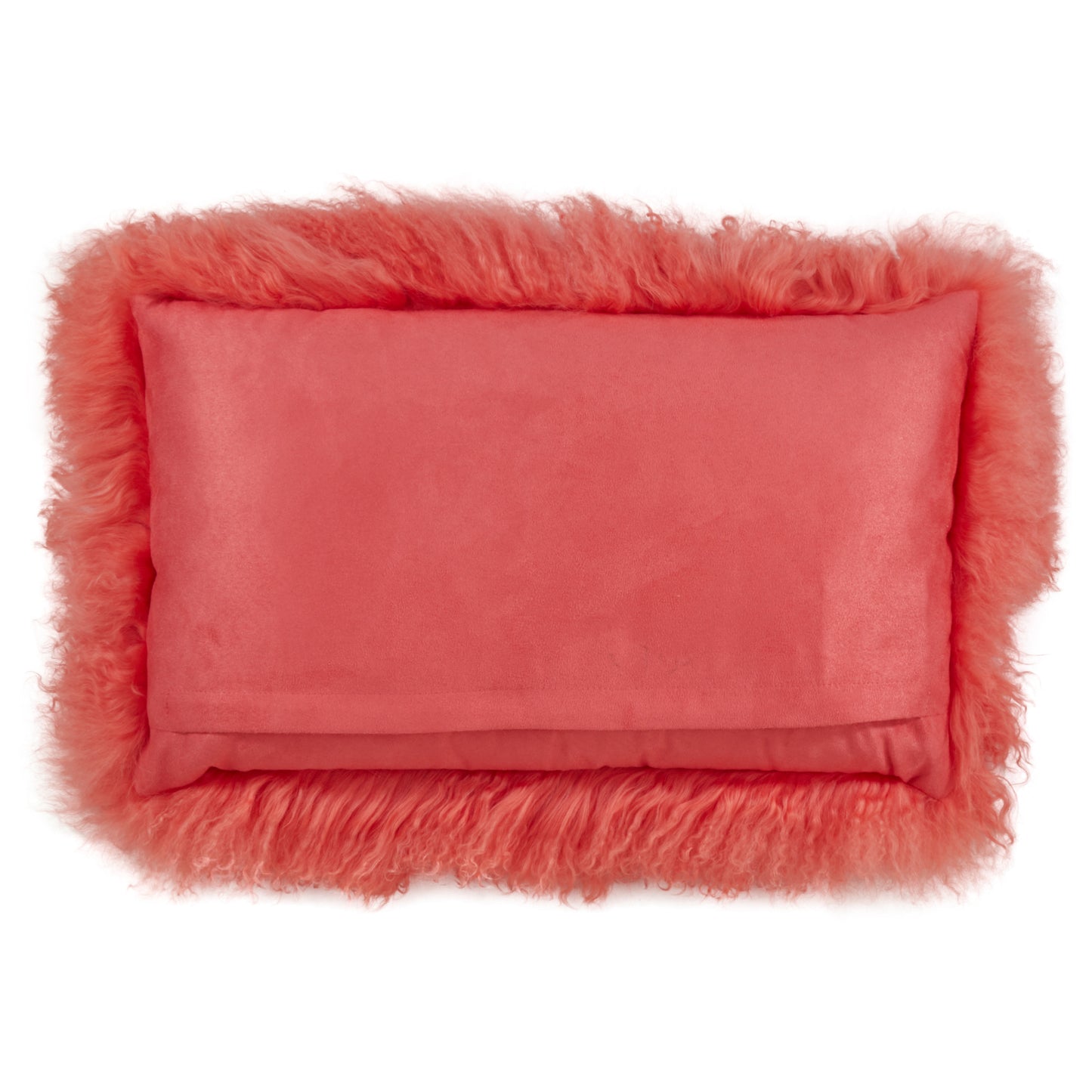 Genuine Mongolian Fur Pillows, Poly Filled, 12x20 inches