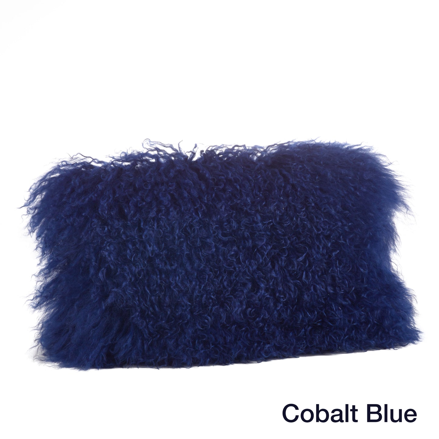Genuine Mongolian Fur Pillows, Poly Filled, 12x20 inches
