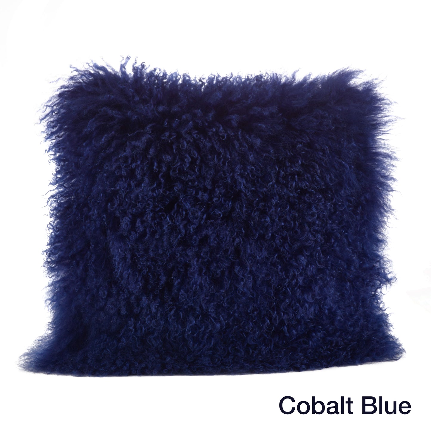 Genuine Mongolian Fur Pillows, Poly Filled, 20" Square