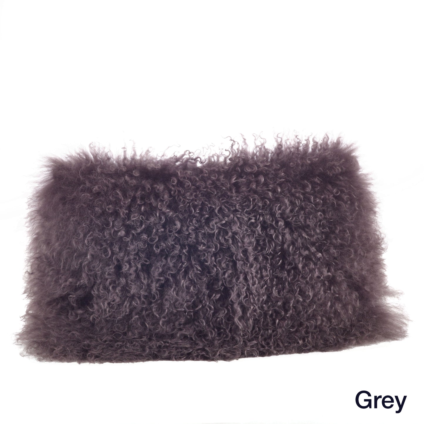Genuine Mongolian Fur Pillows, Poly Filled, 12x20 inches
