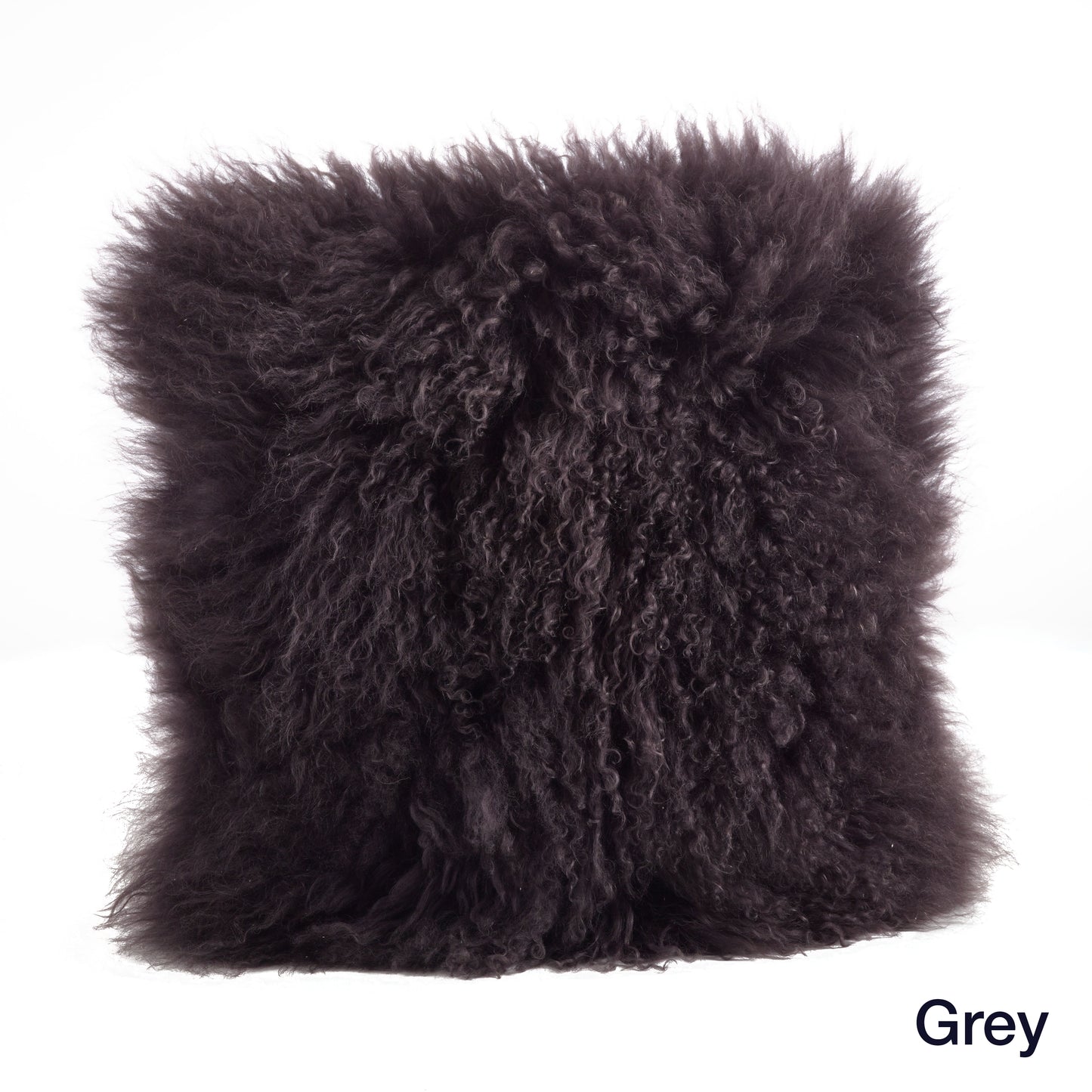 Genuine Mongolian Fur Pillows, Poly Filled, 20" Square
