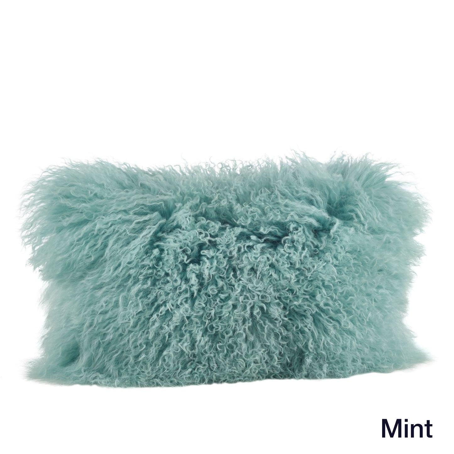 Genuine Mongolian Fur Pillows, Poly Filled, 12x20 inches