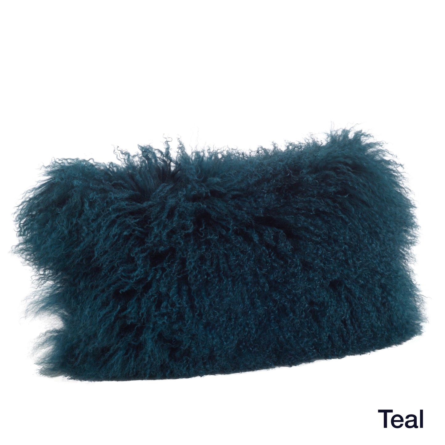 Genuine Mongolian Fur Pillows, Poly Filled, 12x20 inches